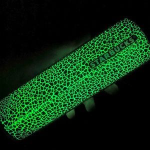 🖤Starbucks 2022 Halloween🎃Glow In The Dark🌟Night Crackle Cold Drink Cup, 16oz